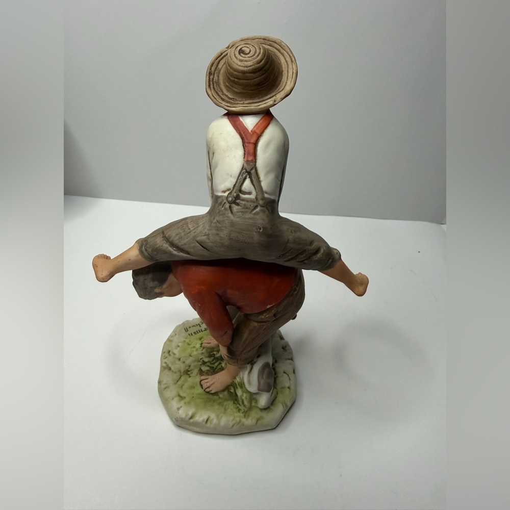 Vintage 1973 Norman Rockwell "Leapfrog" Figurine - Dave Grossman Designs (NR 9) - Picture 5 of 11